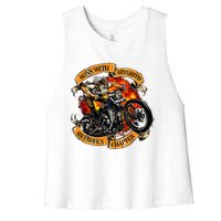 Sons With Arthritis Ibuprofen Chapter Motorcycle Women's Racerback Cropped Tank