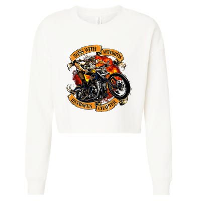 Sons With Arthritis Ibuprofen Chapter Motorcycle Cropped Pullover Crew