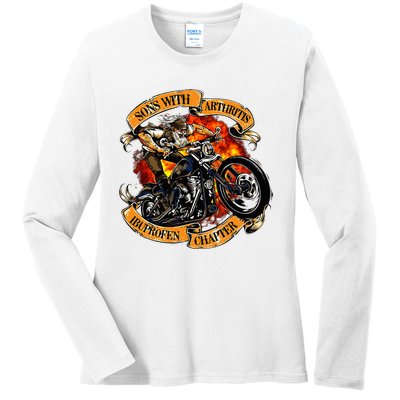 Sons With Arthritis Ibuprofen Chapter Motorcycle Ladies Long Sleeve Shirt