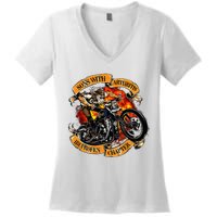 Sons With Arthritis Ibuprofen Chapter Motorcycle Women's V-Neck T-Shirt