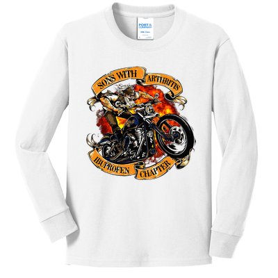 Sons With Arthritis Ibuprofen Chapter Motorcycle Kids Long Sleeve Shirt