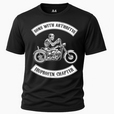 Sons With Arthritis Ibuprofen Chapter Funny Biker Skull Performance Shirt