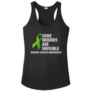 Some Wounds Are Invisible Tal Health Awareness Month Gift Ladies PosiCharge Competitor Racerback Tank