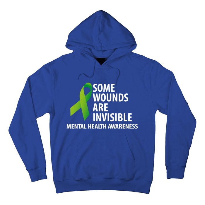 Some Wounds Are Invisible Tal Health Awareness Month Gift Hoodie