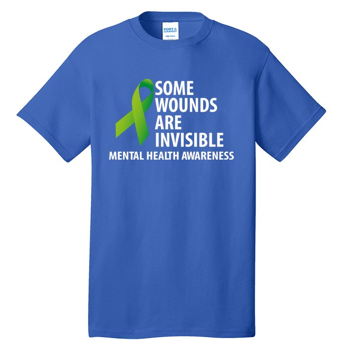 Some Wounds Are Invisible Tal Health Awareness Month Gift Tall T-Shirt