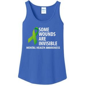 Some Wounds Are Invisible Tal Health Awareness Month Gift Ladies Essential Tank