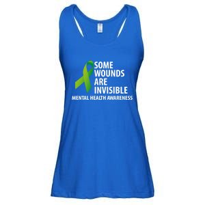 Some Wounds Are Invisible Tal Health Awareness Month Gift Ladies Essential Flowy Tank