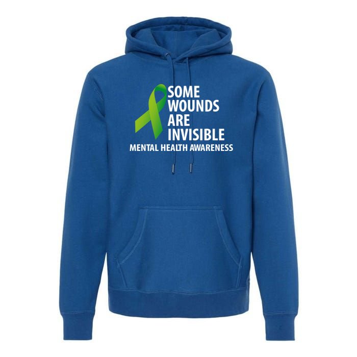 Some Wounds Are Invisible Tal Health Awareness Month Gift Premium Hoodie