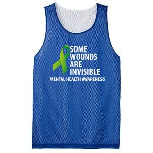 Some Wounds Are Invisible Tal Health Awareness Month Gift Mesh Reversible Basketball Jersey Tank