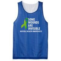 Some Wounds Are Invisible Tal Health Awareness Month Gift Mesh Reversible Basketball Jersey Tank