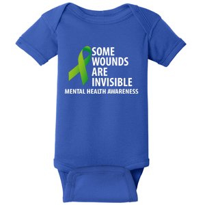 Some Wounds Are Invisible Tal Health Awareness Month Gift Baby Bodysuit