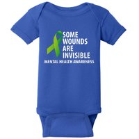 Some Wounds Are Invisible Tal Health Awareness Month Gift Baby Bodysuit