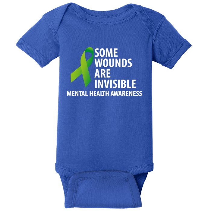 Some Wounds Are Invisible Tal Health Awareness Month Gift Baby Bodysuit