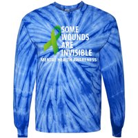 Some Wounds Are Invisible Tal Health Awareness Month Gift Tie-Dye Long Sleeve Shirt