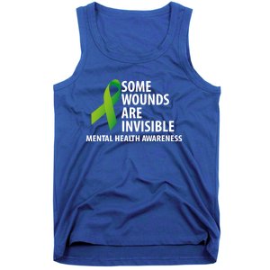 Some Wounds Are Invisible Tal Health Awareness Month Gift Tank Top