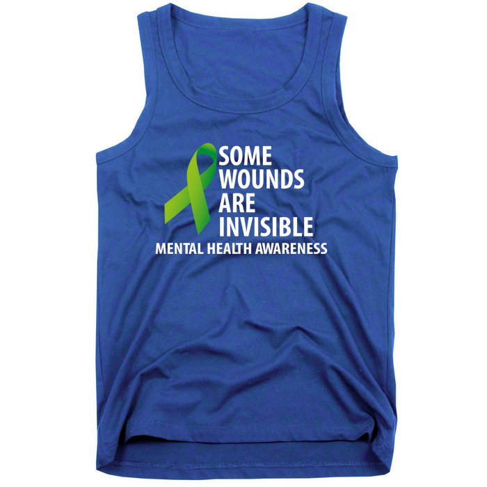 Some Wounds Are Invisible Tal Health Awareness Month Gift Tank Top