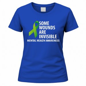 Some Wounds Are Invisible Tal Health Awareness Month Gift Women's T-Shirt