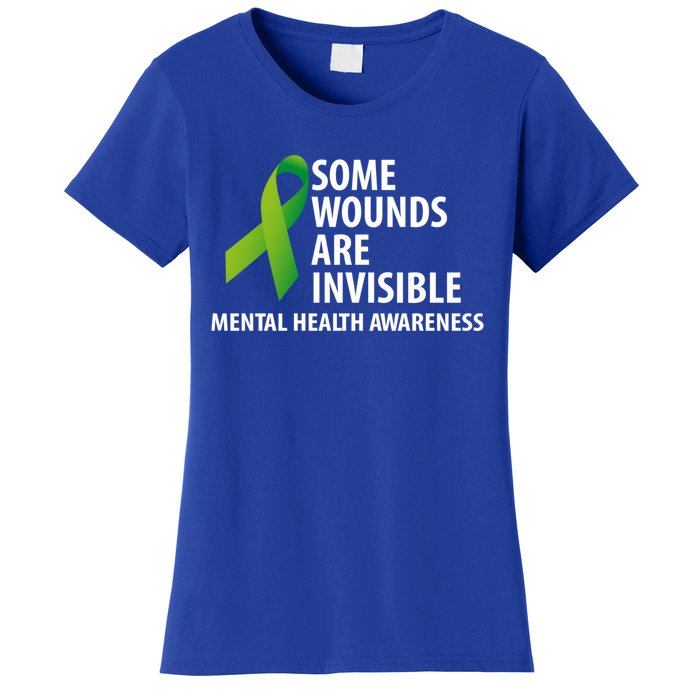 Some Wounds Are Invisible Tal Health Awareness Month Gift Women's T-Shirt