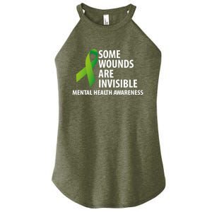 Some Wounds Are Invisible Tal Health Awareness Month Gift Women's Perfect Tri Rocker Tank