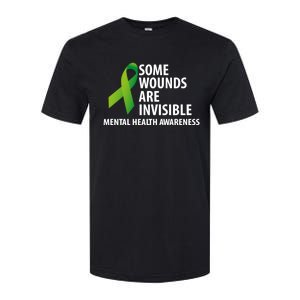 Some Wounds Are Invisible Tal Health Awareness Month Gift Softstyle CVC T-Shirt