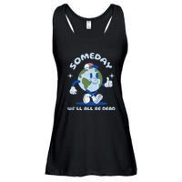 Someday Well All Be Dead Cool Retro Existential Dread Funny Ladies Essential Flowy Tank