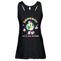 Someday Well All Be Dead Cool Retro Existential Dread Funny Ladies Essential Flowy Tank