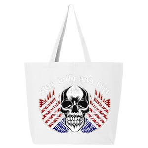 Stay Wild And Free | American Skull Flag 25L Jumbo Tote