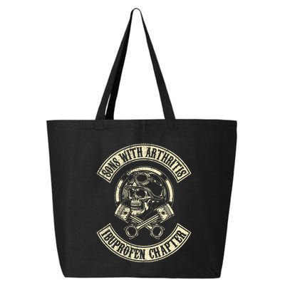 Sons With Arthritis Ibuprofen Chapter Funny Biker Skull 25L Jumbo Tote