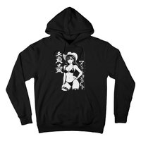 Sexy Waifu Anime Cowgirl Sheriff Rodeo Design Hoodie