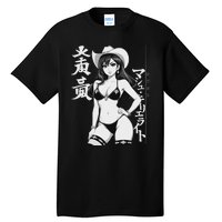 Sexy Waifu Anime Cowgirl Sheriff Rodeo Design Tall T-Shirt