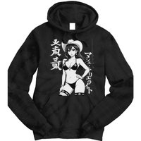 Sexy Waifu Anime Cowgirl Sheriff Rodeo Design Tie Dye Hoodie