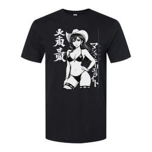 Sexy Waifu Anime Cowgirl Sheriff Rodeo Design Softstyle CVC T-Shirt