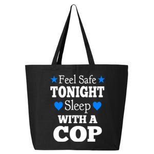 Sleep With A Cop Funny Police Officers Girlfriend Wife Gift 25L Jumbo Tote