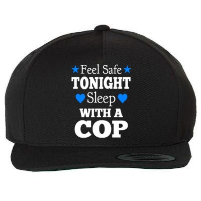 Sleep With A Cop Funny Police Officers Girlfriend Wife Gift Wool Snapback Cap