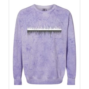 Sound Wave Awesome Music Colorblast Crewneck Sweatshirt