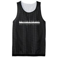 Sound Wave Awesome Music Mesh Reversible Basketball Jersey Tank