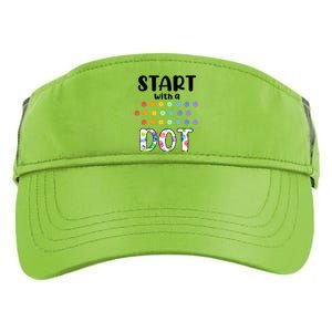 Start With A Dot Inernational Dot Day Adult Drive Performance Visor