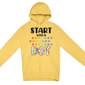 Start With A Dot Inernational Dot Day Premium Pullover Hoodie