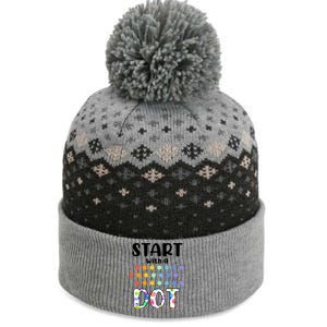 Start With A Dot Inernational Dot Day The Baniff Cuffed Pom Beanie