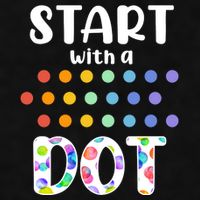 Start With A Dot Inernational Dot Day Ladies PosiCharge Tri-Blend Wicking Tank
