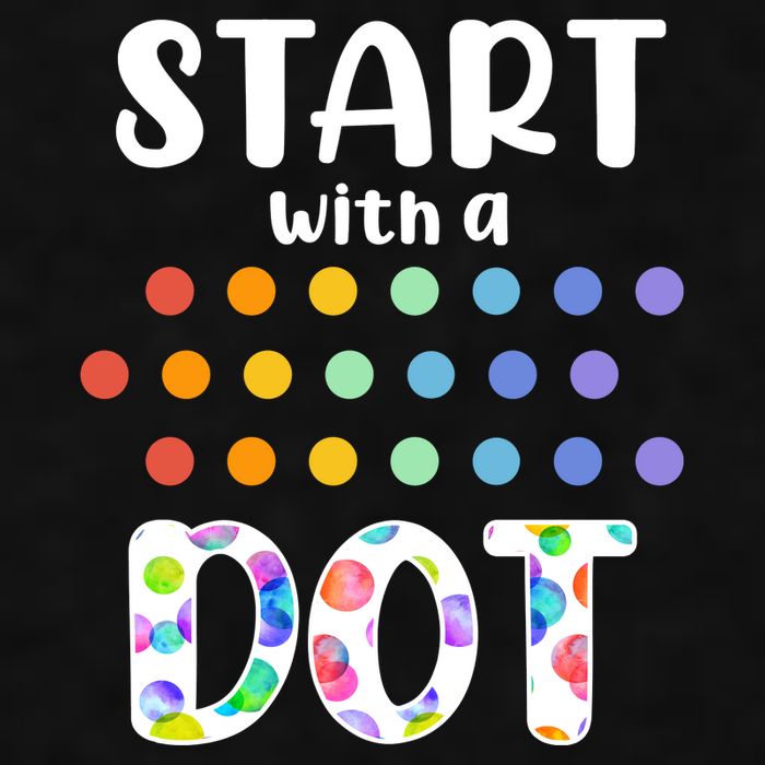 Start With A Dot Inernational Dot Day Ladies PosiCharge Tri-Blend Wicking Tank