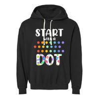 Start With A Dot Inernational Dot Day Garment-Dyed Fleece Hoodie