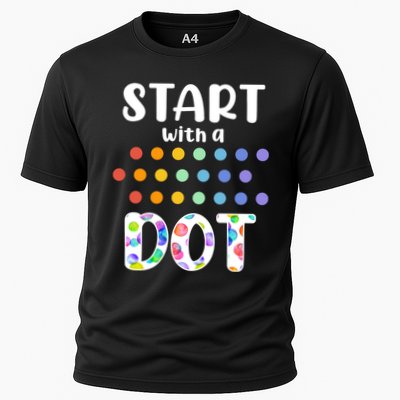 Start With A Dot Inernational Dot Day Cooling Performance Crew T-Shirt