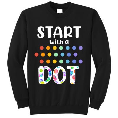 Start With A Dot Inernational Dot Day Sweatshirt