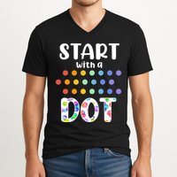 Start With A Dot Inernational Dot Day V-Neck T-Shirt