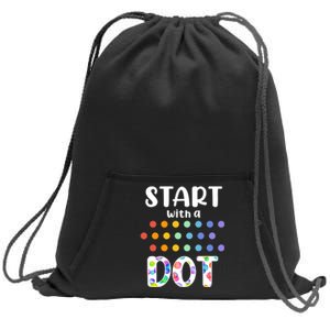 Start With A Dot Inernational Dot Day Sweatshirt Cinch Pack Bag