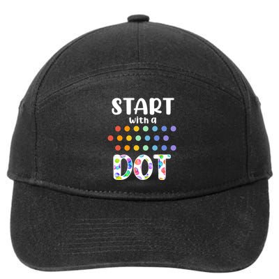 Start With A Dot Inernational Dot Day 7-Panel Snapback Hat