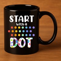 Start With A Dot Inernational Dot Day 11oz C Handle Ceramic Mug