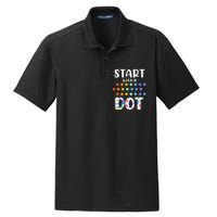 Start With A Dot Inernational Dot Day Dry Zone Grid Polo