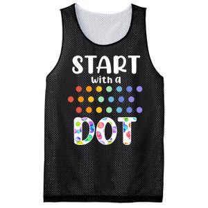 Start With A Dot Inernational Dot Day Mesh Reversible Basketball Jersey Tank